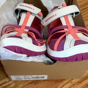 Merrell Kids Sneakers - Dragonfly Grey and Coral